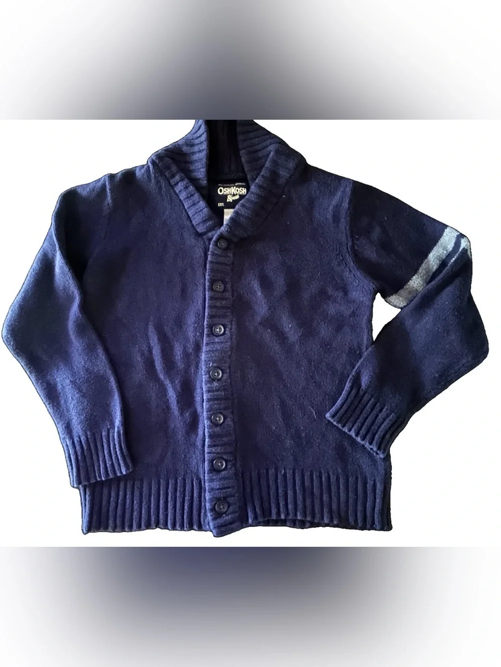OshKosh B'gosh Navy Blue ButtOshKosh B'gosh Navy Blue Button Up Cardigan Sweater